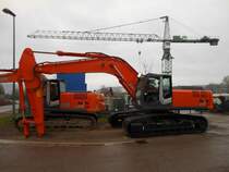 Hitachi Zaxis ZX 350 LC-3 aufgenommen am 09.04.2012 in Schweich-Issel