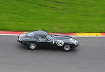 Nr.84 JAGUAR E Type Low Drag, Bj.1963, 3800ccm, Fahrer: GOMM Read (GBR) ,beim Closed Wheel Race, des Historic Sports Car Club im Rahmen der Classic SPA SIX HOURS 19.September 2015