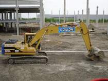 Caterpillar 320B L auf einer Baustelle in der Nähe von Lüttich (B), 14.06.2009
