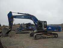 Hitachi Zaxis ZX 350 LCN-3 eingesetzt beim Ausbau der A1, 21.06.2009