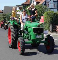 Deutz unterwegs in Pferdsdorf anl. der 2015er Oldtimerveranstaltung im August