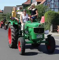 Deutz unterwegs in Pferdsdorf anl. der 2015er Oldtimerveranstaltung im August