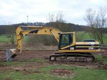 Caterpillar 325B LN am 31.01.2007 in der Nähe von Niedermennig