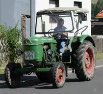 Deutz D 30 S, unterwegs in Pferdsdorf anl. der 2015er Oldtimerveranstaltung im August