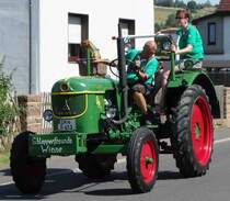 Deutz D 40 S, unterwegs in Pferdsdorf anl. der 2015er Oldtimerveranstaltung im August