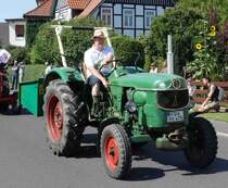 Deutz, unterwegs in Pferdsdorf anl. der 2015er Oldtimerveranstaltung im August