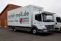 MB Atego 818 steht als Ausstellerfahrzeug bei der Bulldogmesse in Alsfeld, Oktober 2015