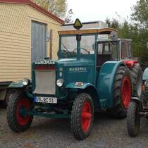 Hanomag R 40 steht auf der Freigeländefläche bei der Bulldogmesse in Alsfeld, Oktober 2015