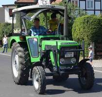 Deutz unterwegs in Pferdsdorf anl. der 2015er Oldtimerveranstaltung im August