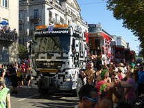 MAN Sattelschlepper unterwegs in der Stadt Zürich am 29.08.2015