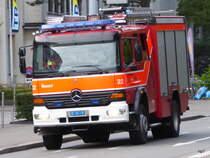 Feuerwehr Basel - Mercedes Vogt im Einsatz unterwegs in der Stadt Basel am 06.10.2015
