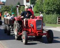Güldner G 25, unterwegs beim Festzug anl. der 2015er Oldtimerausstellung in Pferdsdorf/Thüringen, 08/2015