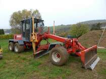 Faun F 106, eingesetzt bei Bau des neuen Sportplatzes in Temmels, 25.10.2015