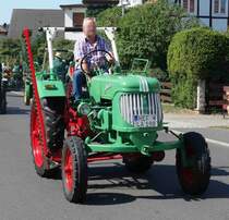 Güldner unterwegs beim Festzug anl. der 2015er Oldtimerausstellung in Pferdsdorf/Thüringen, 08/2015