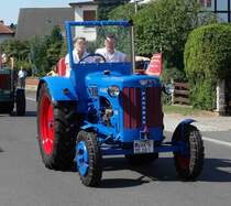 Hanomag R 35, unterwegs beim Festzug anl. der 2015er Oldtimerausstellung in Pferdsdorf/Thüringen, 08/2015