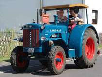 Hanomag R 45, unterwegs beim Festzug anl. der 2015er Oldtimerausstellung in Pferdsdorf/Thüringen, 08/2015