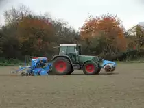 Fendt Farmer mit Lemken Sähkombination am 06.11.15 bei Maintal
