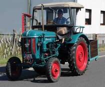 Hanomag R 324 S, unterwegs beim Festzug anl. der 2015er Oldtimerausstellung in Pferdsdorf/Thüringen, 08/2015