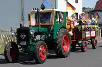 Ifa Pionier, unterwegs beim Festzug anl. der 2015er Oldtimerausstellung in Pferdsdorf/Thüringen, 08/2015