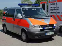 VW T5 der DRK OV Langenselbold ausgestellt am  Tag der offenen Tür  der Feuerwehr Langenselbold im August 2015