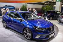 Renault Megane IV 2016-er Modelljahr, aufgenommen auf dem Auto Zürich am 30.10.2015