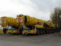 Zwei Eisele AG Liebherr LTM 1500-8.1 am 06.11.15 im Rahmen einer vereinbarten Foto Session in Maintal