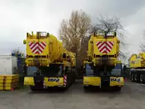 Zwei Eisele AG Liebherr LTM 1500-8.1 am 06.11.15 im Rahmen einer vereinbarten Foto Session in Maintal