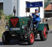Junkers, unterwegs beim Festzug anl. der 2015er Oldtimerausstellung in Pferdsdorf/Thüringen, 08/2015