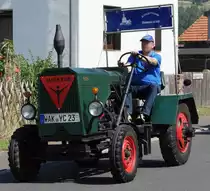 Junkers, unterwegs beim Festzug anl. der 2015er Oldtimerausstellung in Pferdsdorf/Thüringen, 08/2015