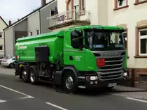 Raiffeisen Kraichgau Scania Tanklaster am 10.11.15 in Neckargemünd