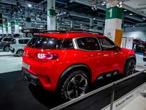 Citroen  Aircross (Rückansicht), gesehen auf dem Auto Zürich am 30.10.2015.