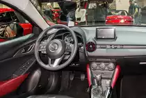 Interieur des Mazda 2/CX3. Foto: Auto Zürich, November 2015.