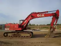 O&K RH 9 auf einer Baustelle bei Irrel, 03.10.2009