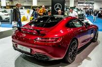 Mercedes-Benz AMG GT (Rückansicht). Foto: Auto Zürich November 2015.