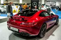 Mercedes-Benz AMG GT (Rückansicht). Foto: Auto Zürich November 2015.