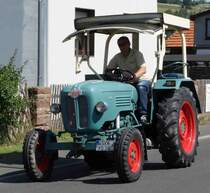 Kramer als Teilnehmer des Festzuges anl. der 2015er Oldtimerausstellung in Pferdsdorf/Thüringen, 08/2015