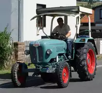 Kramer als Teilnehmer des Festzuges anl. der 2015er Oldtimerausstellung in Pferdsdorf/Thüringen, 08/2015
