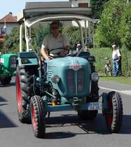 Kramer als Teilnehmer des Festzuges anl. der 2015er Oldtimerausstellung in Pferdsdorf/Thüringen, 08/2015
