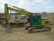 Liebherr R 914C HD-SL Litronic am 01.08.2010 auf einer Baustelle in der Nähe von Wincheringen