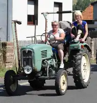 MAN als Teilnehmer des Festzuges anl. der 2015er Oldtimerausstellung in Pferdsdorf/Thüringen, 08/2015