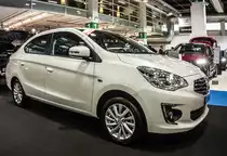 Mitsubishi Attrage. Foto: Auto Zürich, November 2015