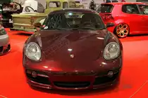 Porsche 911 in dunkel Rot auf der Essen Motor Show 2014.