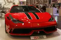 Ferrari SCC500 in Rot auf der Essen Motor Show 2014.