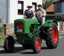 Wesseler, als Teilnehmer des Festzuges anl. der 2015er Oldtimerausstellung in Pferdsdorf/Thüringen, 08/2015