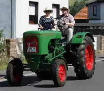 Wesseler, als Teilnehmer des Festzuges anl. der 2015er Oldtimerausstellung in Pferdsdorf/Thüringen, 08/2015