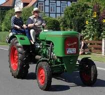 Wesseler, als Teilnehmer des Festzuges anl. der 2015er Oldtimerausstellung in Pferdsdorf/Thüringen, 08/2015