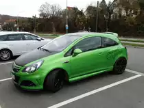 Opel Corsa OPC Nürburgring Edition am 14.11.15 in Weinheim 