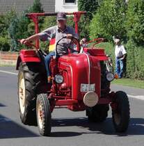 Porsche Standard, als Teilnehmer des Festzuges anl. der 2015er Oldtimerausstellung in Pferdsdorf/Thüringen, 08/2015