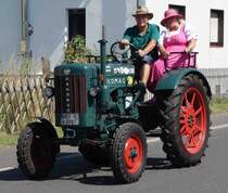 Hanomag R 16, als Teilnehmer des Festzuges anl. der 2015er Oldtimerausstellung in Pferdsdorf/Thüringen, 08/2015