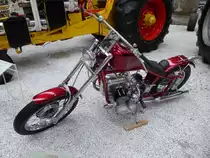 Custom Chopper auf Basis einer BMW R 51-3 im Technikmuseum Speyer am 02.11.2015 (Baujahr Original 1954, Umbau 1983/84)